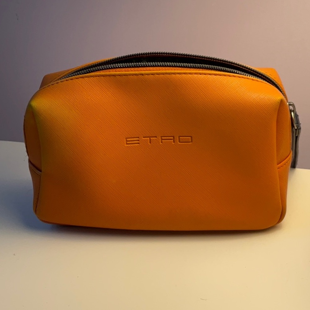 Etro Profumi Orange Travel Toiletry Bag